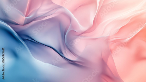 Soft abstract background with gentle pastels and swirling forms, calm and soothing atmosphere, organic flow,