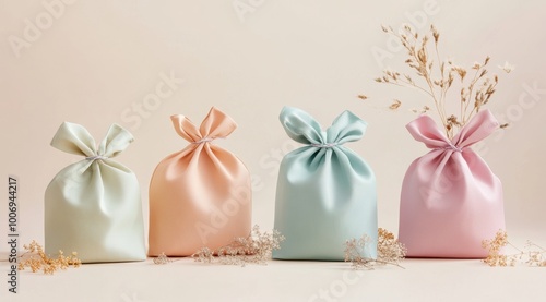 packaging bags pastel color 