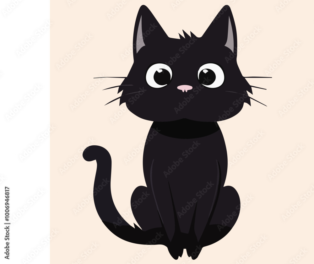 illustration Vector of cute black Cat illustration Vector of cute black Cat