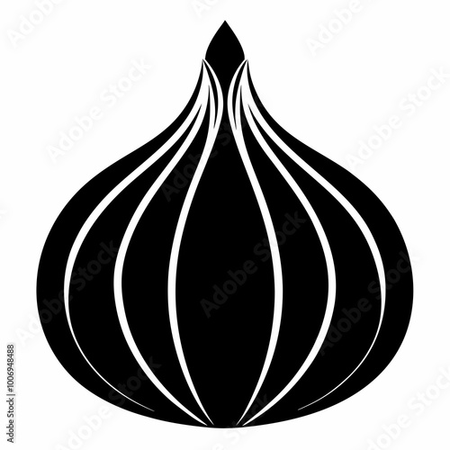 onion isolated on white