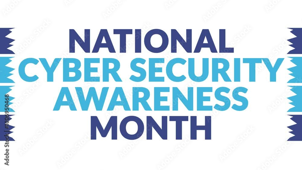 National Cyber Security Awareness Month In and Out text from split line animation on a White background. Which is observed every year in October to celebrate and wish Cyber Security Awareness Month. National Cyber Security Awareness Month In and Out text from split line animation on a White background. Which is observed every year in October to celebrate and wish Cyber Security Awareness Month.