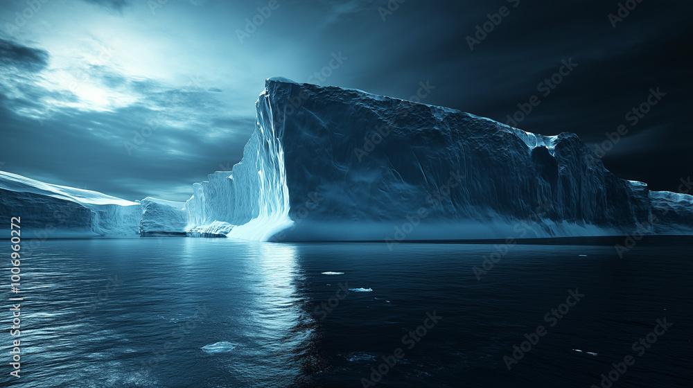 Beautiful landscape photo of Antarctic glaciers, dark blue cold sea
Beautiful landscape photo of Antarctic glaciers, dark blue cold sea