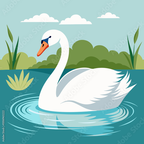swan on the lake