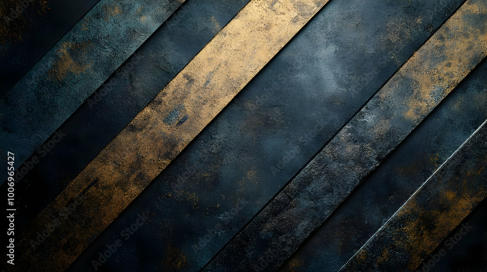 Abstract Background with Diagonal Lines in Dark Blue and Gold Abstract Background with Diagonal Lines in Dark Blue and Gold