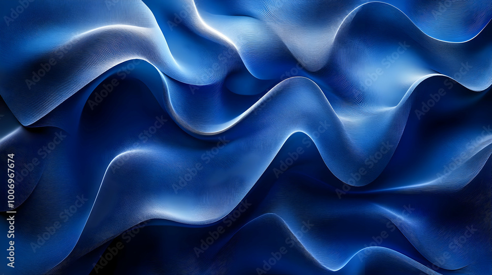 Abstract Blue Waves Background Abstract Blue Waves Background