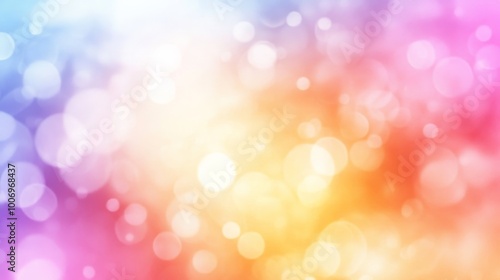 Vibrant Bokeh Background of Colorful Blurred Lights