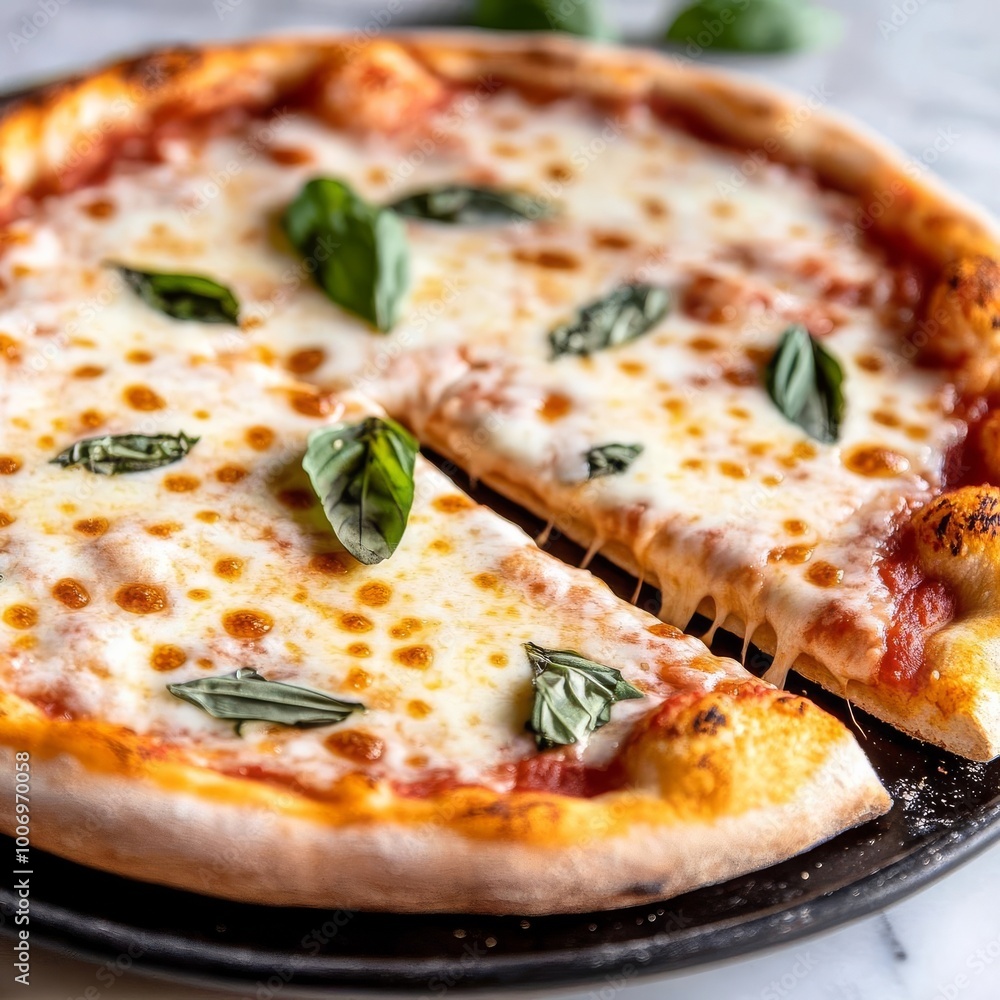 Margarita pizza herbs, melted cheese Margarita pizza herbs, melted cheese