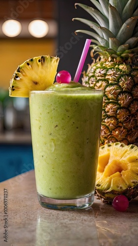 Tropical Pineapple Smoothie Delight 