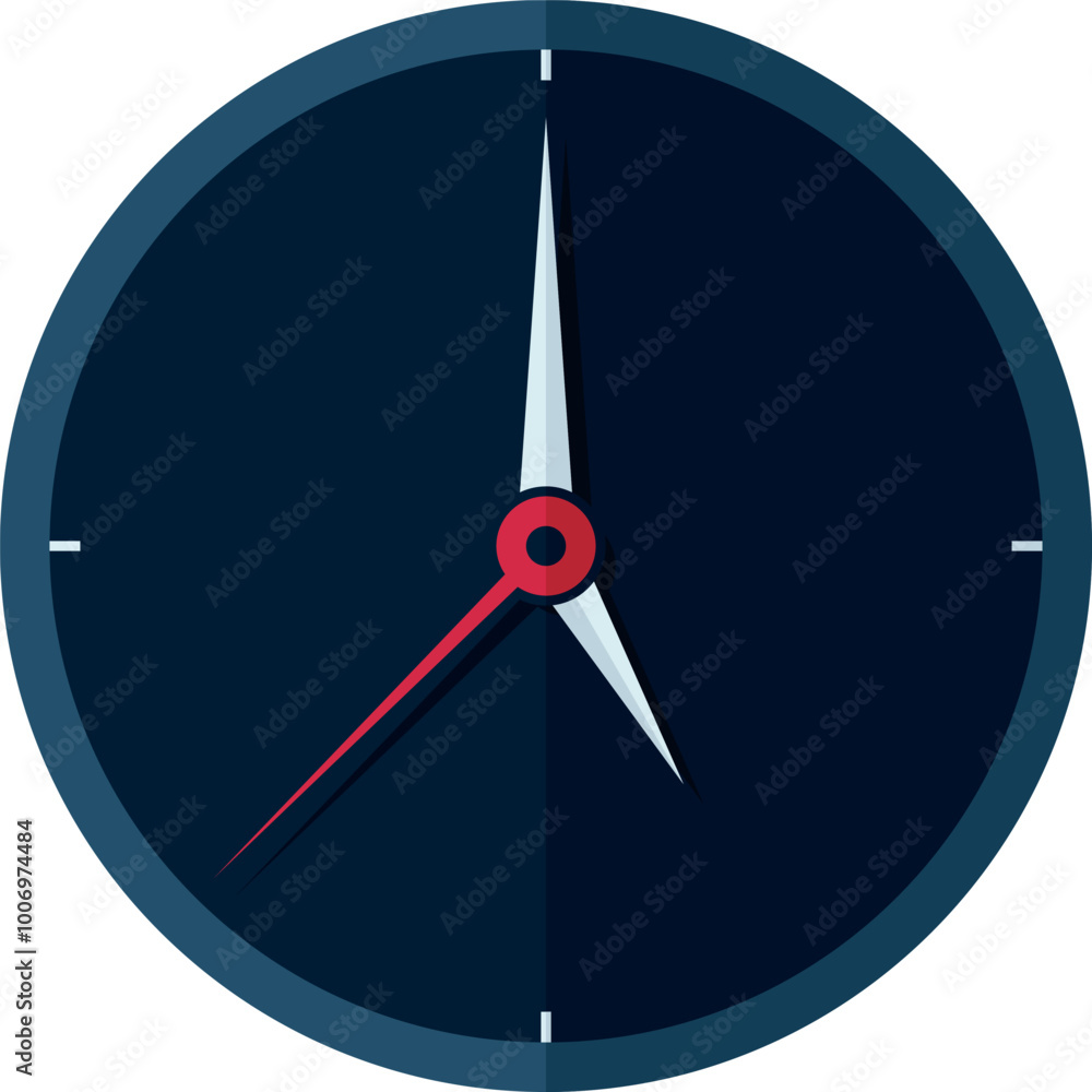 Clock color icon. Time symbol. Hour watch