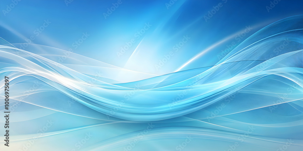 Celestial Waves: Abstract Blue Swirling Design Celestial Waves: Abstract Blue Swirling Design