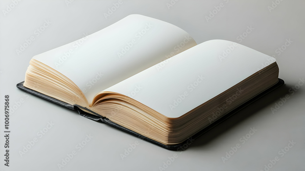 Open Book with Blank Pages Photo Open Book with Blank Pages Photo