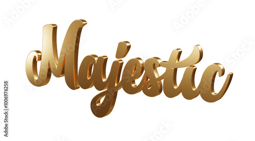 Luxury 3D gold text 