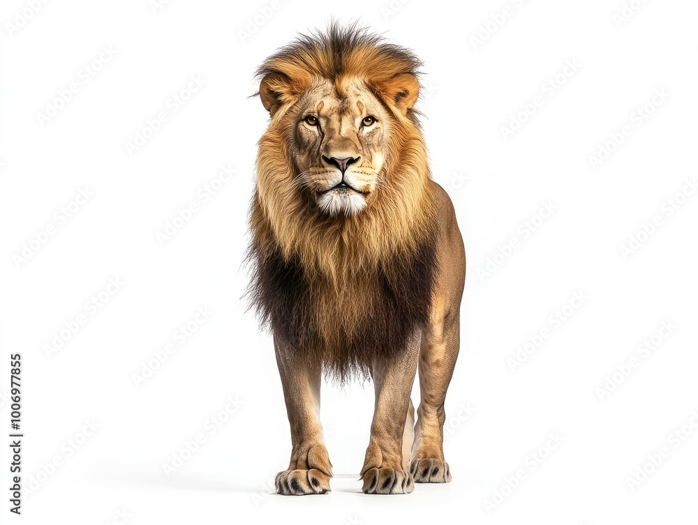 lion isolated on white lion isolated on white