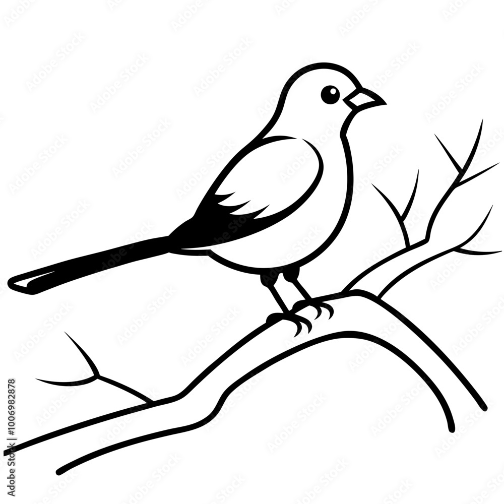 Beautiful Bird on a Branch with Delicate Layers Vector Illustration for Nature Lovers
Beautiful Bird on a Branch with Delicate Layers Vector Illustration for Nature Lovers