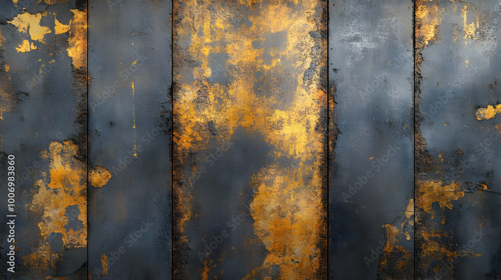Abstract Background - Golden Paint Splatter on Dark Surface Abstract Background - Golden Paint Splatter on Dark Surface
