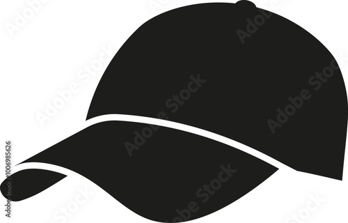 Baseball cap icon. Baseball hat. Vector. Flat design.	