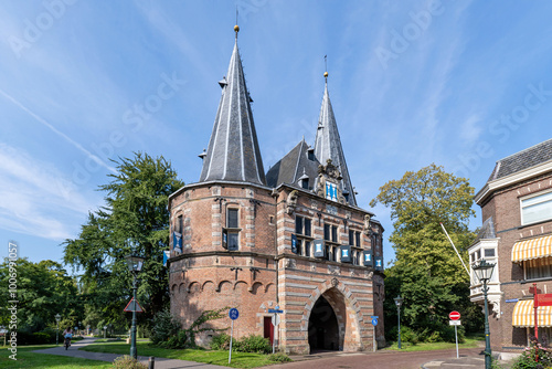 Cellebroederspoort city gate in Kampen, Netherlands photo