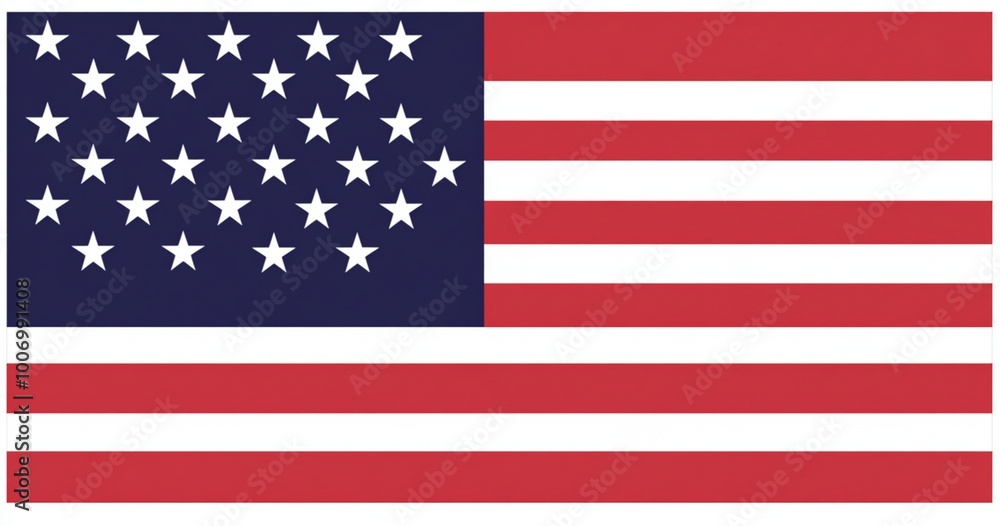 American Flag with Faded Stars and Stripes American Flag with Faded Stars and Stripes