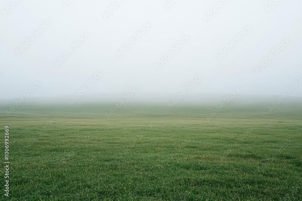 Fog hanging low over a quiet meadow, fog in nature, soft light illuminating the mist-covered grasslands. Fog hanging low over a quiet meadow, fog in nature, soft light illuminating the mist-covered grasslands.
