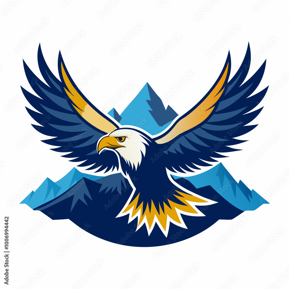 Obraz premium eagle with flag