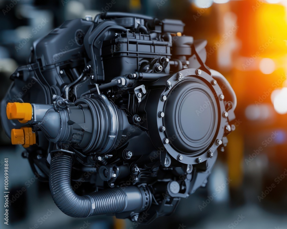 Engineers analyzing real-time data on a combustion engine s fuel economy, fuel economy, performance analysis Engineers analyzing real-time data on a combustion engine s fuel economy, fuel economy, performance analysis