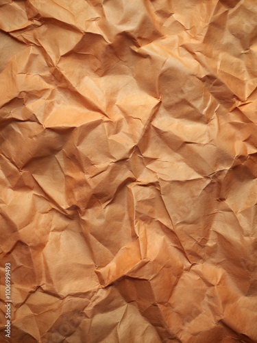 Wallpaper Mural Crumpled antique paper texture with creases highlighting aged appearance and character, ideal for artistic or design use. Generative AI Torontodigital.ca