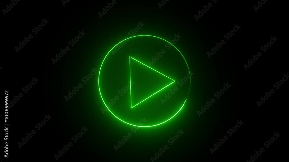 Neon Beats: The Dynamic Symbols of Sound Play and Pause Neon Beats: The Dynamic Symbols of Sound Play and Pause