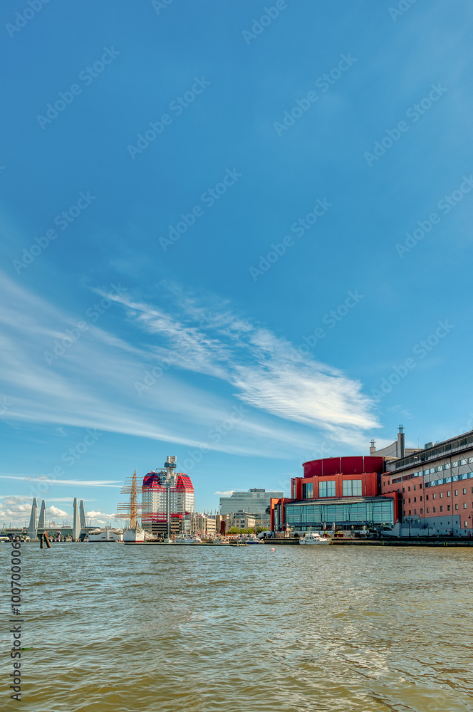 Naklejka premium Gothenburg is a large Swedish city located at the mouth of the Göta River, on the west coast of the country.