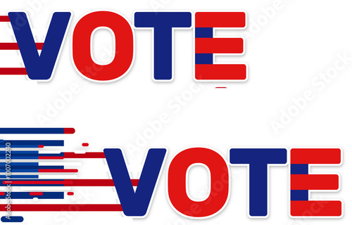 creative vote design red an...