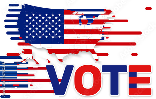 creative vote design red an...
