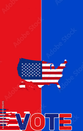 creative vote design red an...