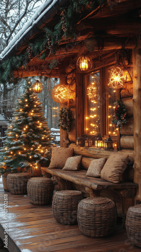 A picturesque winter scene ...