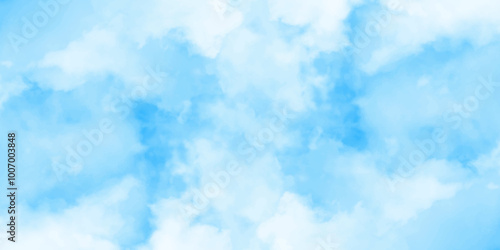 gradient light white sky background with fluffy clouds .Nature landscape in environment day horizon skyline view .cloudy in sunshine calm bright winter air background .	