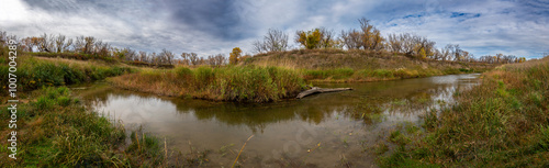 Moose Jaw River in Autumn photo