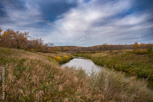 Moose Jaw River in Autumn photo