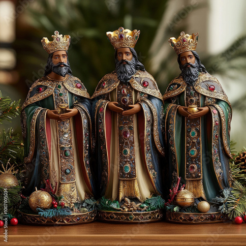 close-up of intricately des...