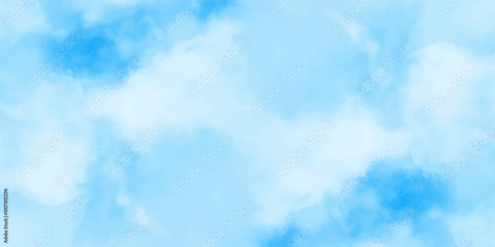 gradient light white sky background with fluffy clouds .Nature landscape in environment day horizon skyline view .cloudy in sunshine calm bright winter air background .	