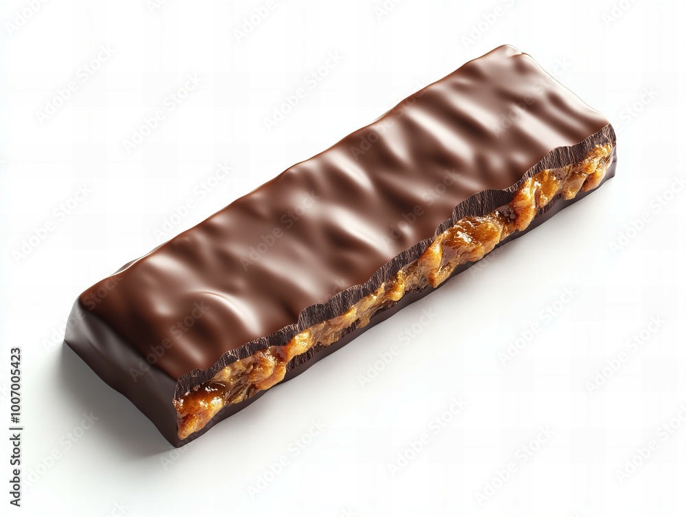 Top view of delicious chocolate bar with smooth surface and rich texture isolated on white background new beautiful stock image illustration AI Top view of delicious chocolate bar with smooth surface and rich texture isolated on white background new beautiful stock image illustration AI