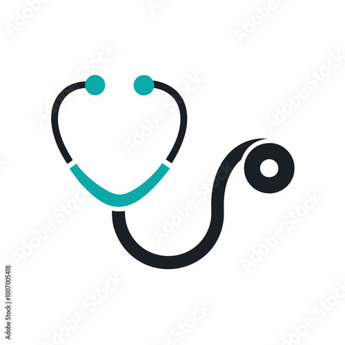 Stethoscope logo vector illustration on white background