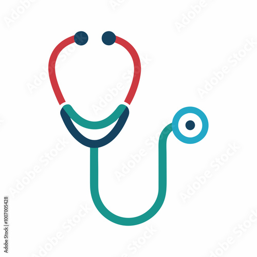 Stethoscope logo vector illustration on white background