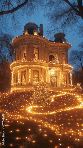 enchanting evening scene of...