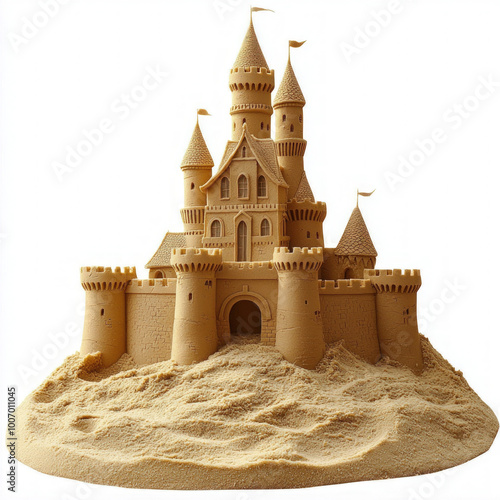 Sand Castle Isolated