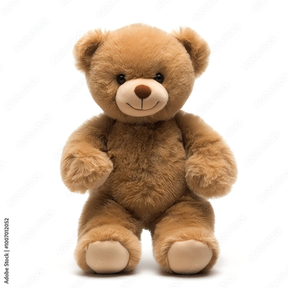 Obraz premium Teddy Bear Standing Isolated