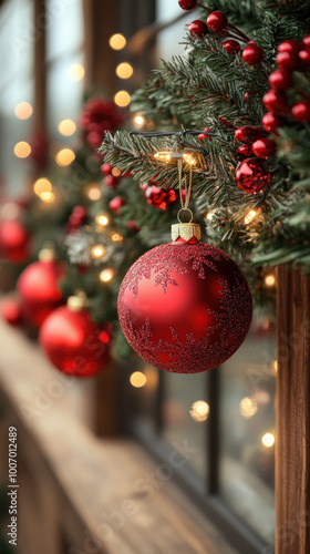 vibrant Christmas market sc...