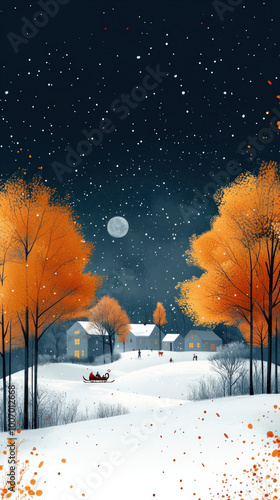 vibrant watercolor scene of...