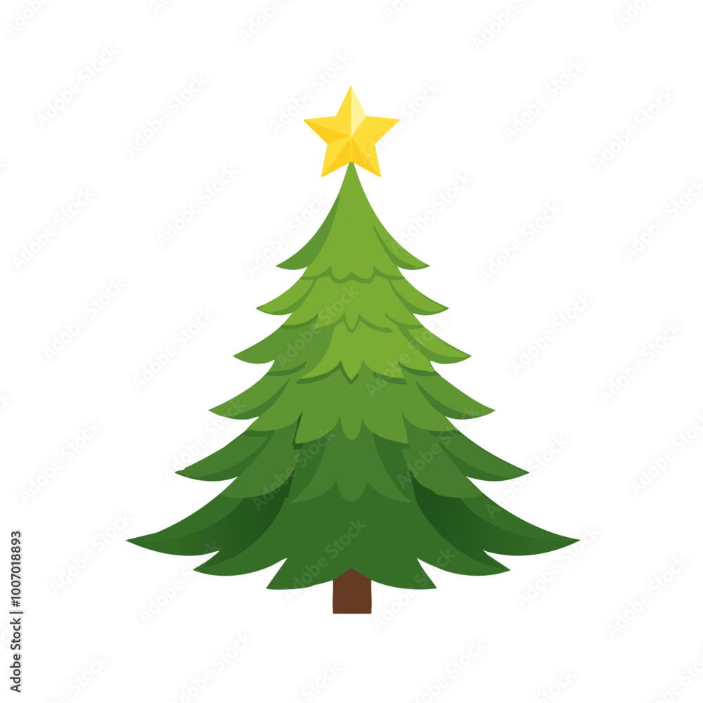 Traditional Christmas Tree with Star Topper Traditional Christmas Tree with Star Topper