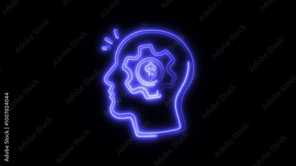 Money Management Outline Icon in HD Video Neon Animation – Financial Control and Budgeting Symbol for Wealth, Savings, and Expenses on Black Background Money Management Outline Icon in HD Video Neon Animation – Financial Control and Budgeting Symbol for Wealth, Savings, and Expenses on Black Background