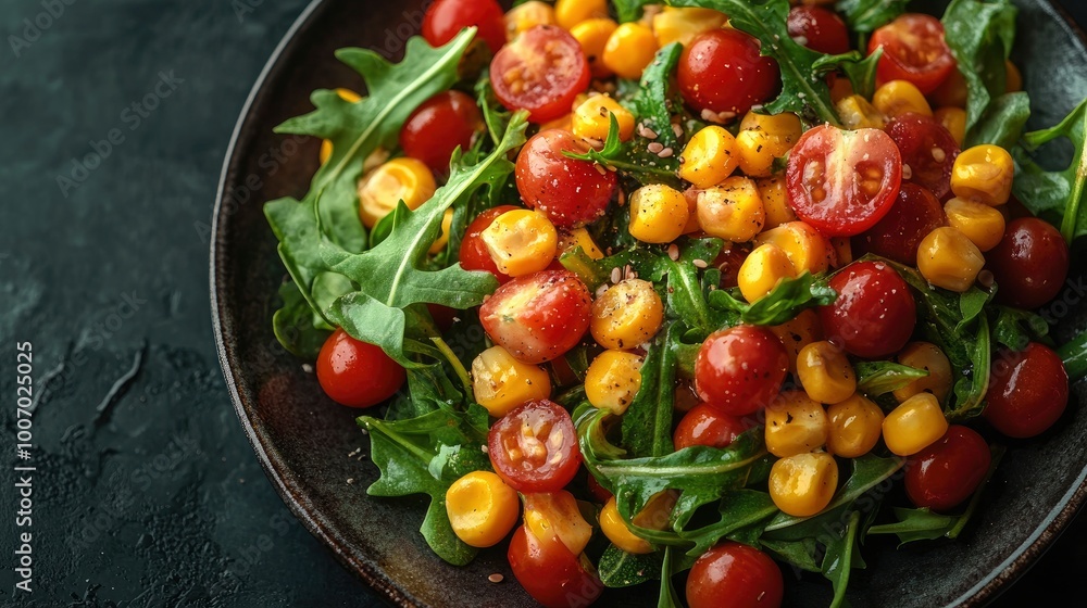 Corn and Tomato Salad with Arugula Corn and Tomato Salad with Arugula