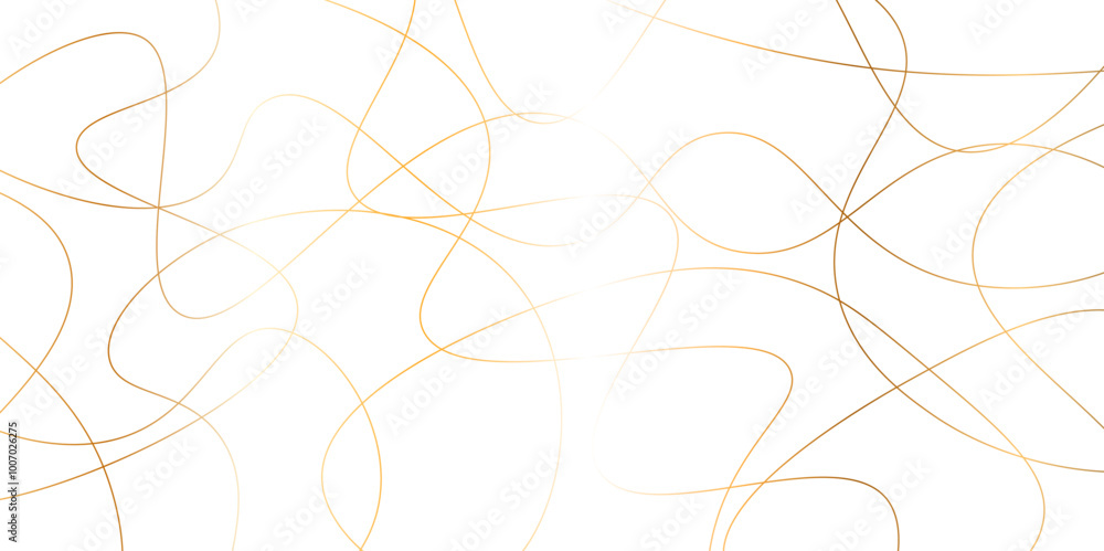 Random pattern colorful line stroke on a transparent background. Chaotic random lines abstract geometric pattern vector background. Decorative golden pattern with tangled curved lines. Random pattern colorful line stroke on a transparent background. Chaotic random lines abstract geometric pattern vector background. Decorative golden pattern with tangled curved lines.