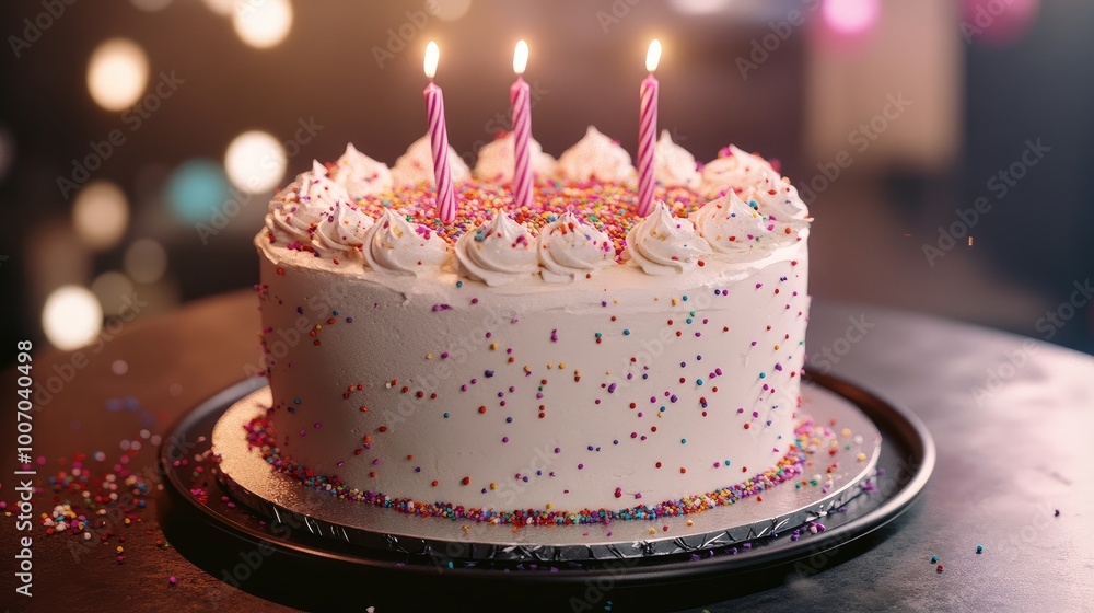 birthday cake with candles birthday cake with candles